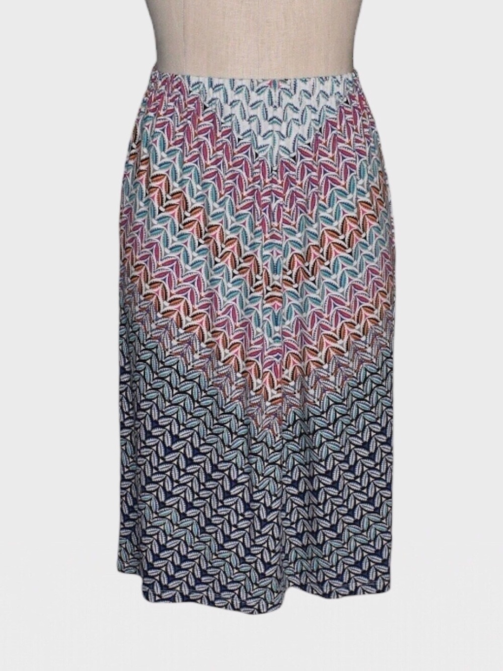 NWT Christopher & Banks Petite Chevron Knit Skirt